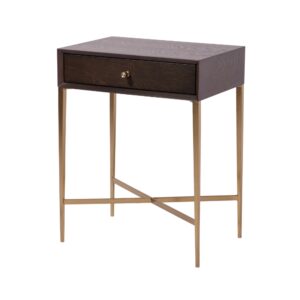 Finley Chocolate Finish Side Table