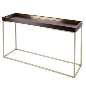 Alyn Chocolate Finish Console Table
