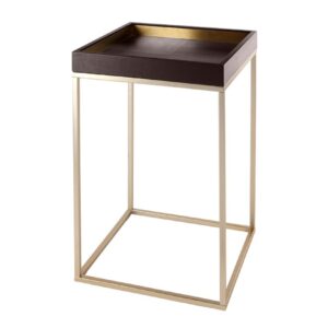 Alyn Chocolate Finish Side Table