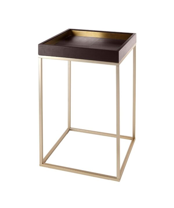 Alyn Chocolate Finish Side Table