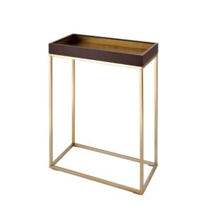 Alyn Chocolate Finish Small Console Table