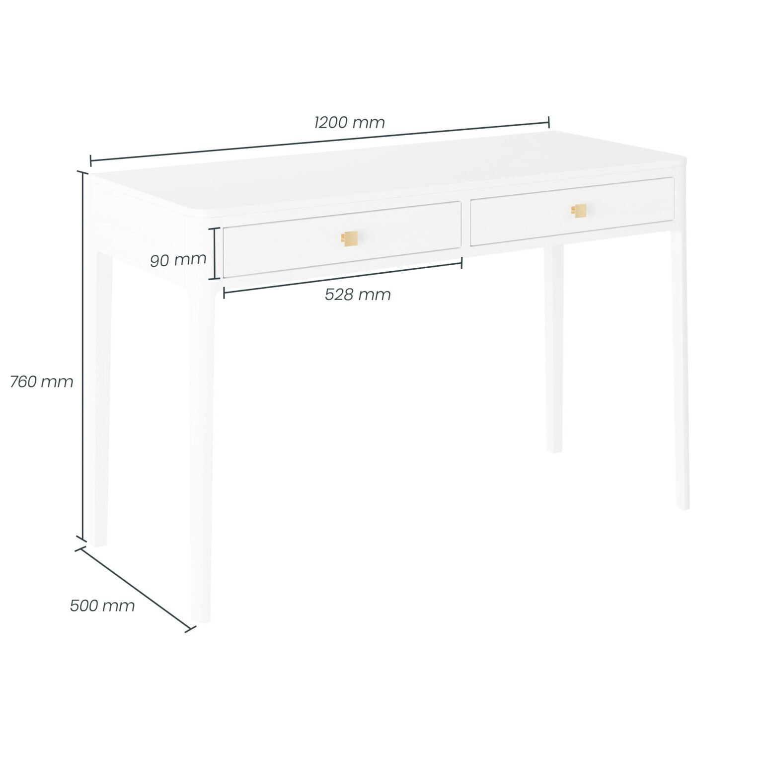 Abberley Desk | White