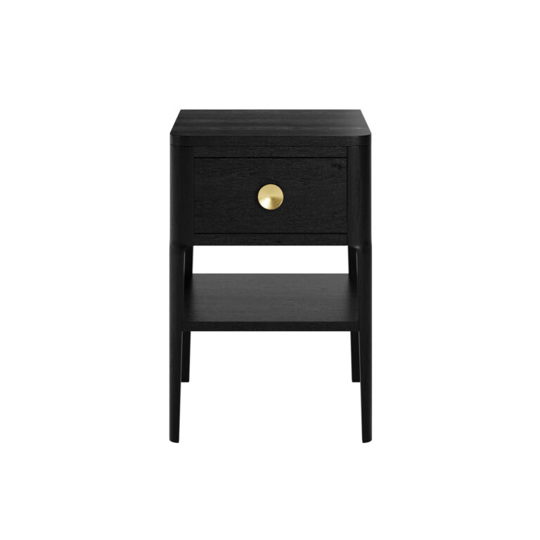 Abberley Bedside Black 1 Drawer