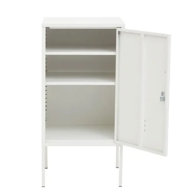 Acadia One Door White Cabinet1
