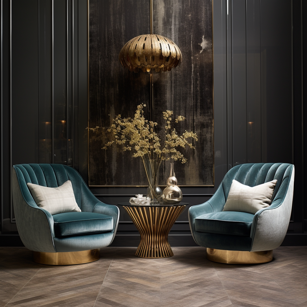 Accent chairs in entrance