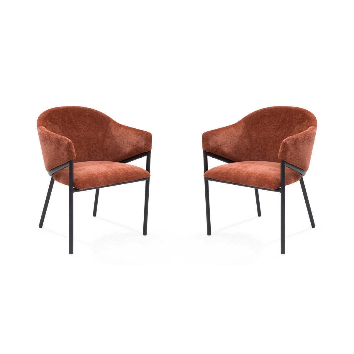 Aidan Armchair - Rust - Set of 2 Aidan Armchair - Rust - Set of 2