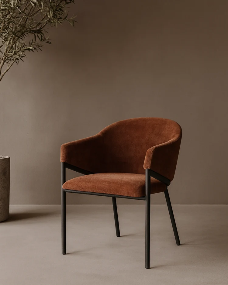 Aidan Armchair - Rust - Set of 2 Aidan Armchair - Rust - Set of 2