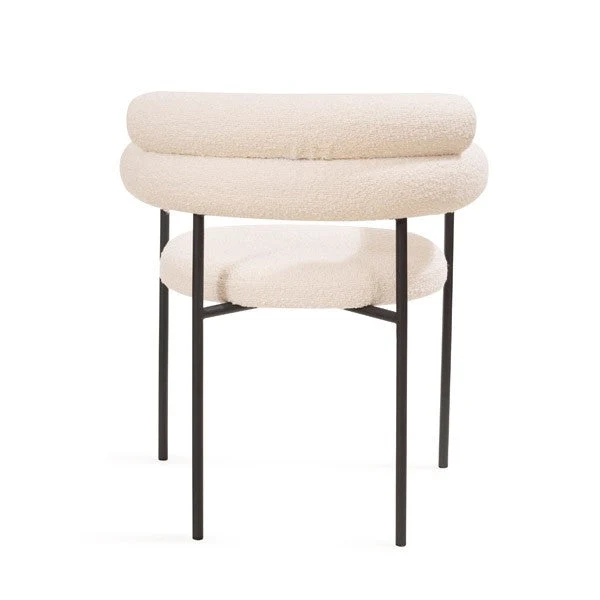 Alita Dining Chair - Chex Polar Bouclé Alita Dining Chair - Chex Polar Bouclé