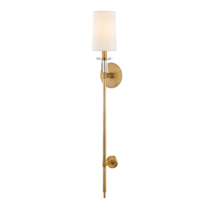 Amherst Wall Sconce Long Brass