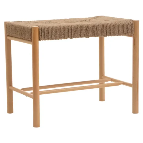 Andar Natural Rope Weave Small Bench1