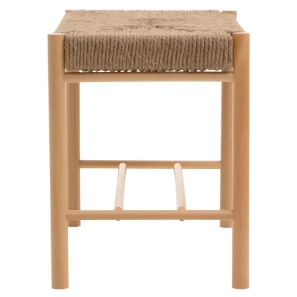 Andar Natural Rope Weave Small Bench2