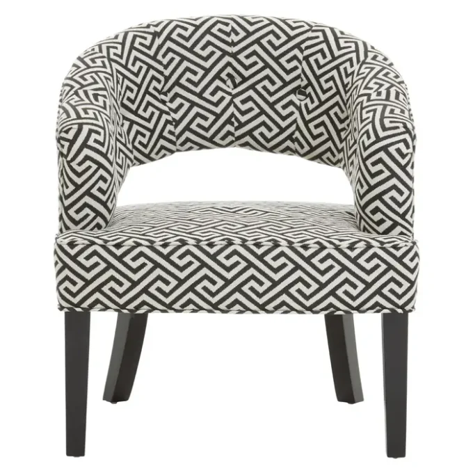 Argen Park Greek Key design Cutout Lounge Chair