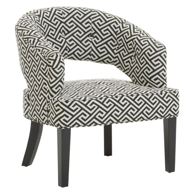 Argen Park Greek Key design Cutout Lounge Chair1