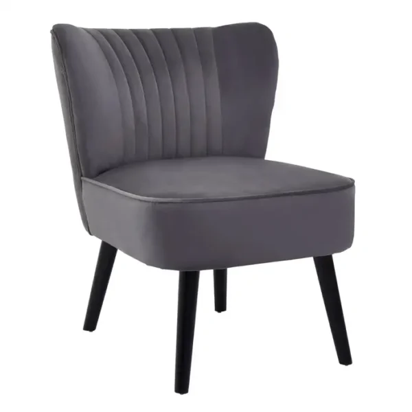 Argen Park Grey Velvet Chair