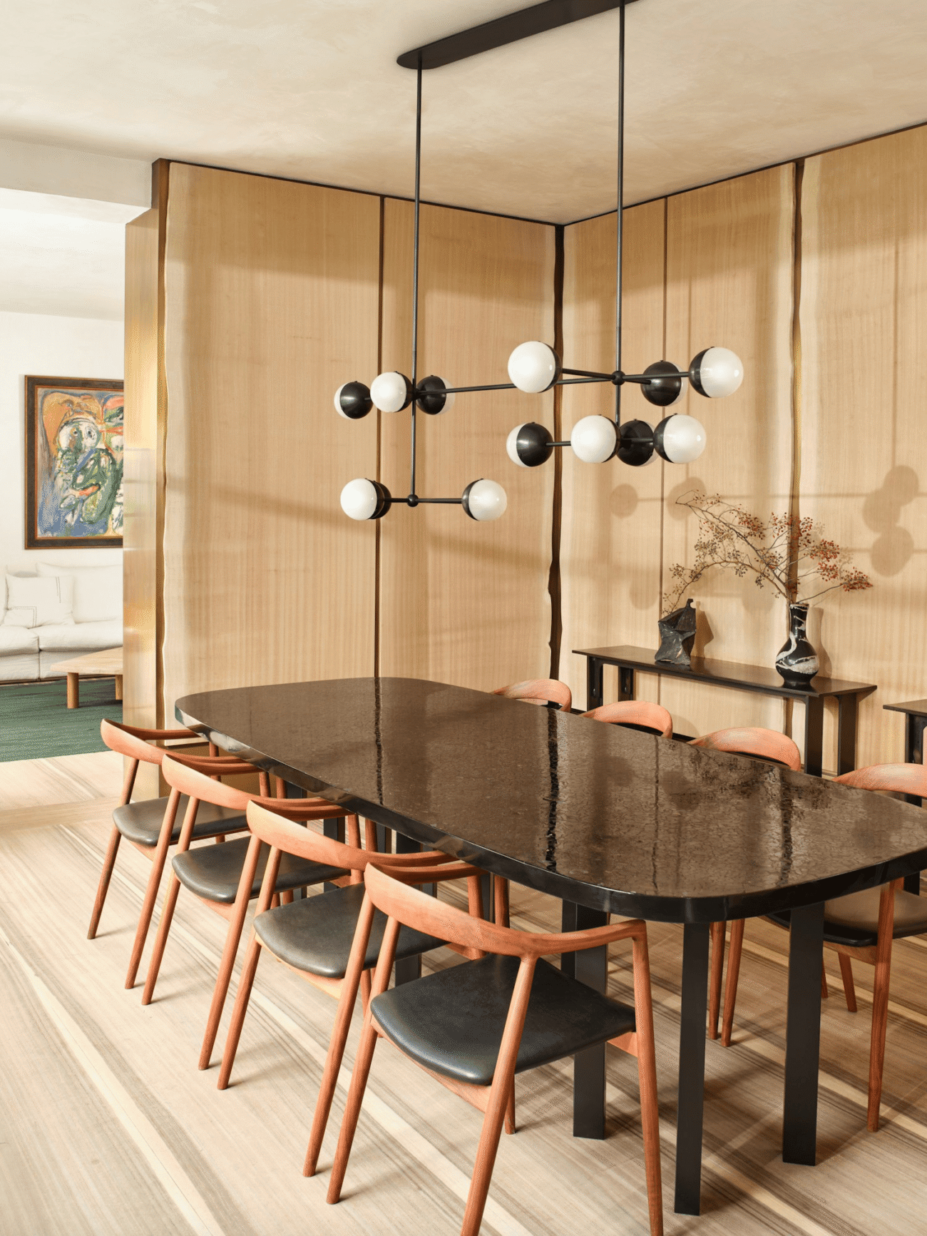 Molecule Linear Chandelier Light