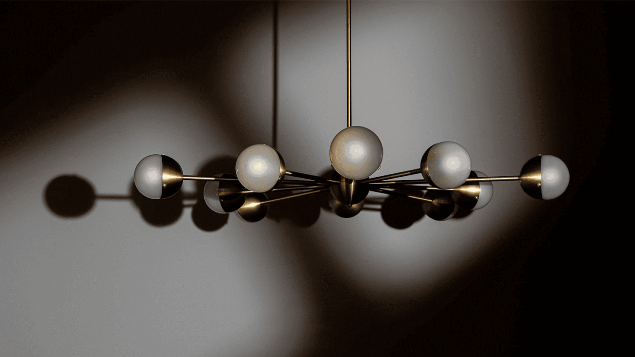 Molecule Spark Round 10 Chandelier Light