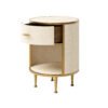 Hampton Bedside | Small Round Ivory - Image 2