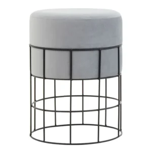 Barnes Cage Frame Velvet Stool