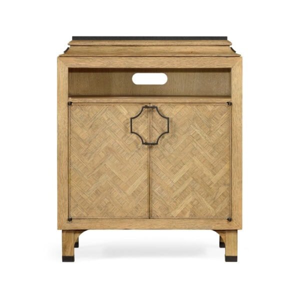 Bedside Cabinet Doha in Oak Natural1