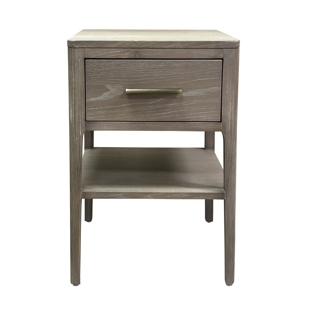 Abberley Bedside Table One Drawer Oak Abberley Bedside Table One Drawer Oak