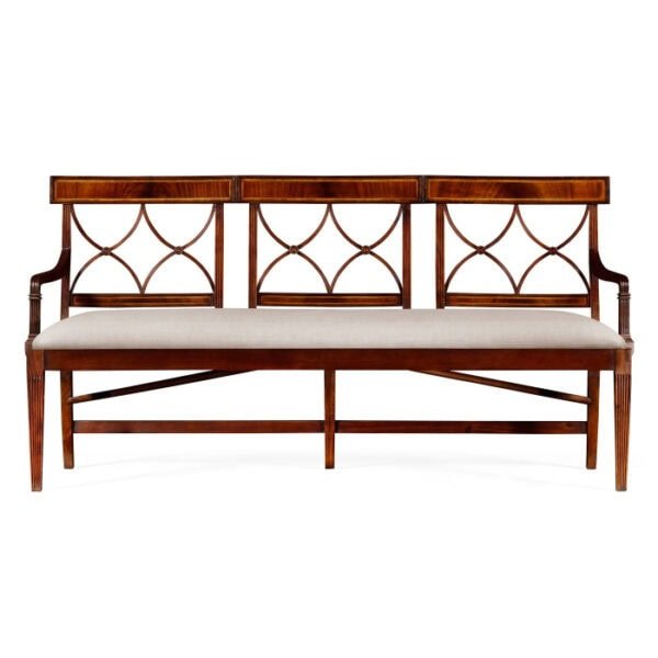 Bench Georgian in Antique Mahogany Mazo1