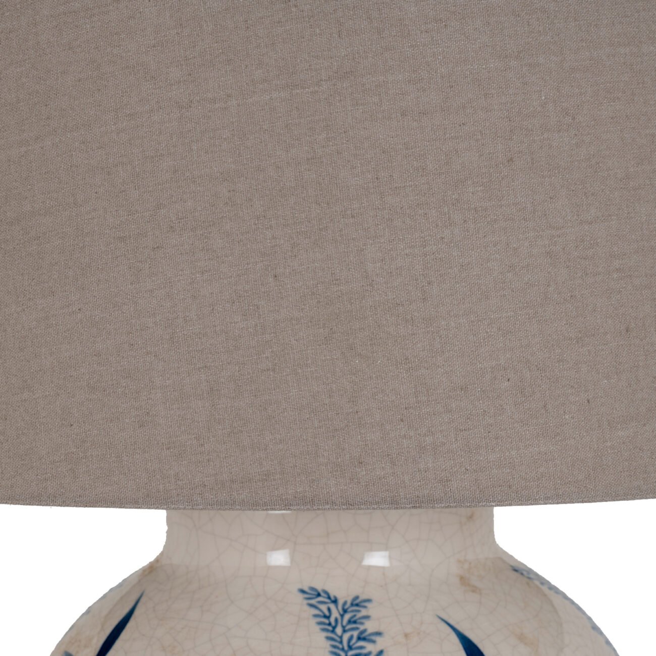 Blue Flora Ceramic Pot Lamp