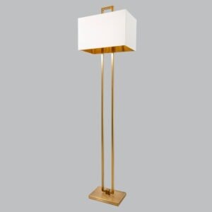 Breckland Antique Brass Finish Floor Lamp