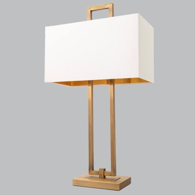 Breckland Antique Brass Finish Table Lamp