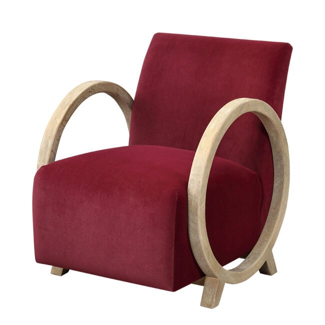 Wick Club Chair Plum