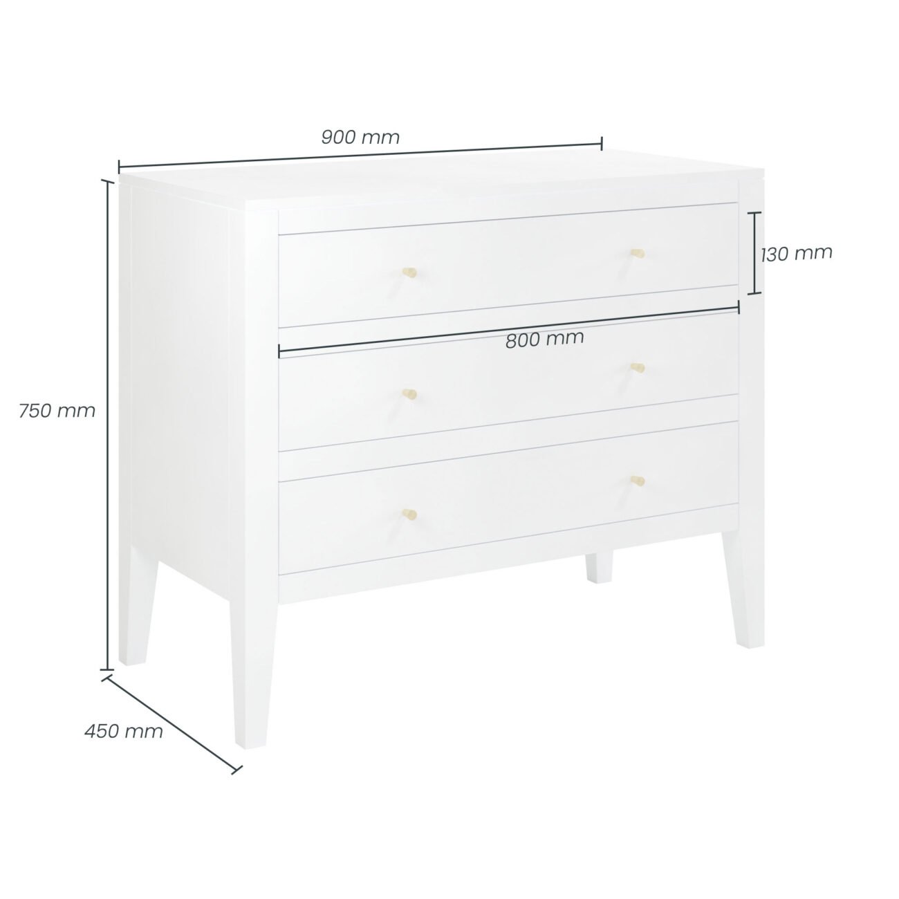 Alton Chest of Drawers | White Alton Chest of Drawers | White