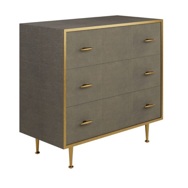 Hampton Chest of Drawers | Grey Shagreen - Image 3