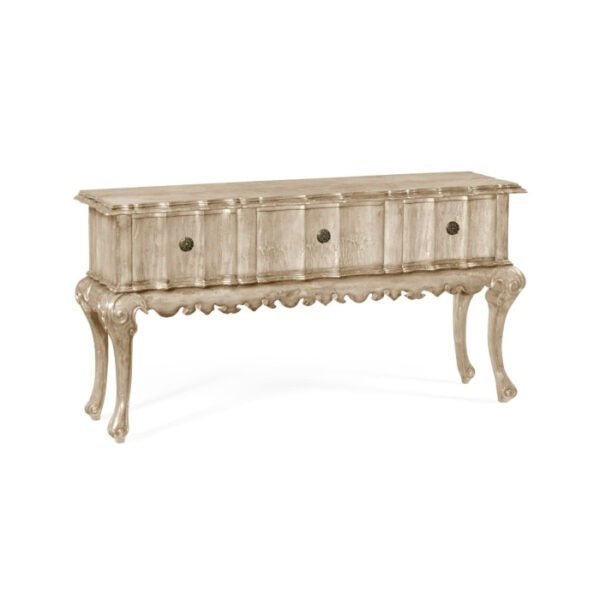 Charles Console Table with Drawers Eclectic - Limed Acacia