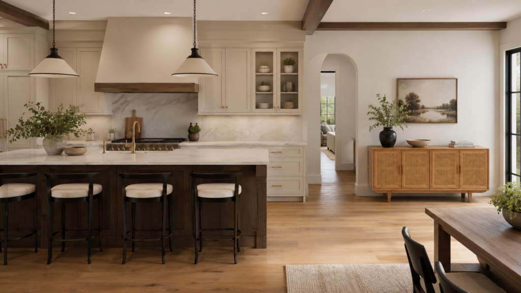 how to style an oak sideboard