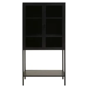 Ciere Two Door Black Metal Cabinet