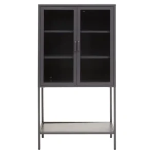 Ciere Two Door Grey Metal Cabinet