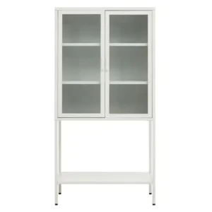 Ciere Two Door White Metal Cabinet