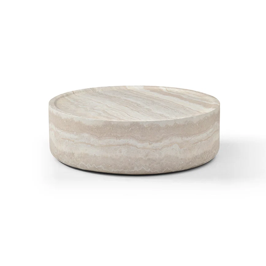 Ciladro Coffee Table - Faux Travertine - Large Ciladro Coffee Table - Faux Travertine - Large