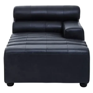 Claren Left Arm Leather Chaise