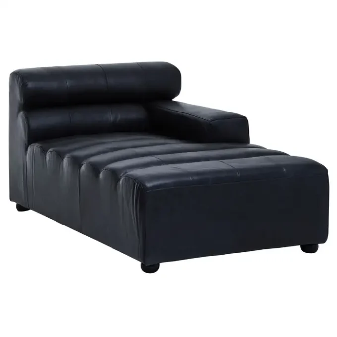 Claren Left Arm Leather Chaise2