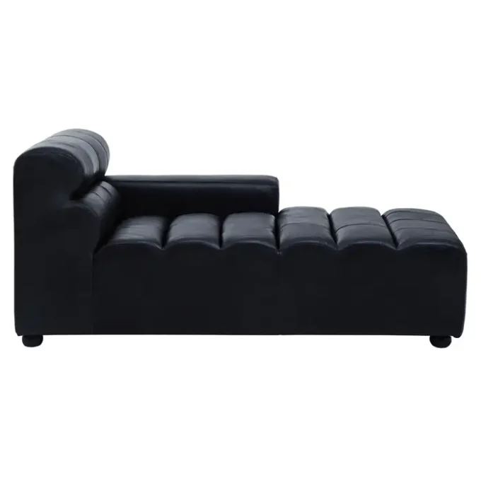 Claren Left Arm Leather Chaise3