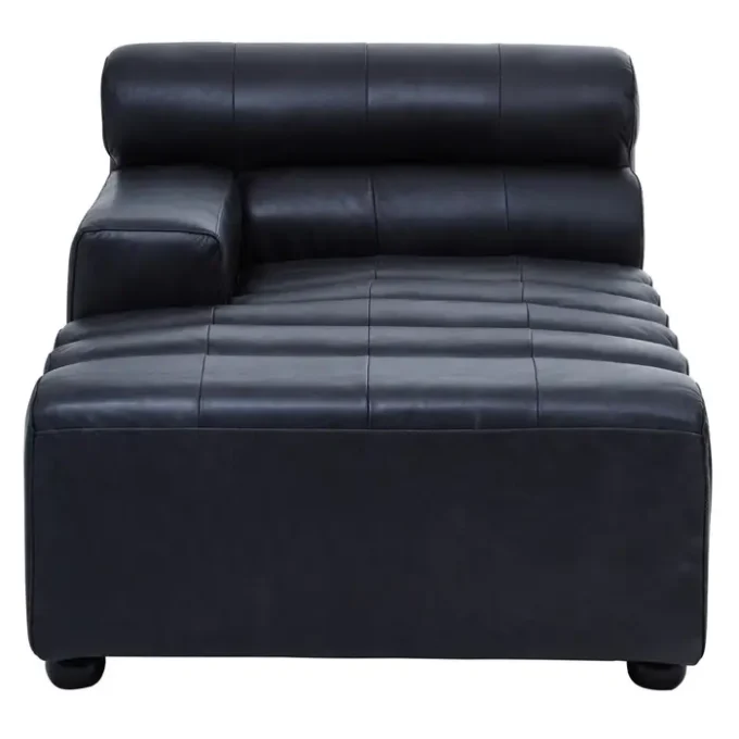 Claren Right Arm Leather Chaise sofa1