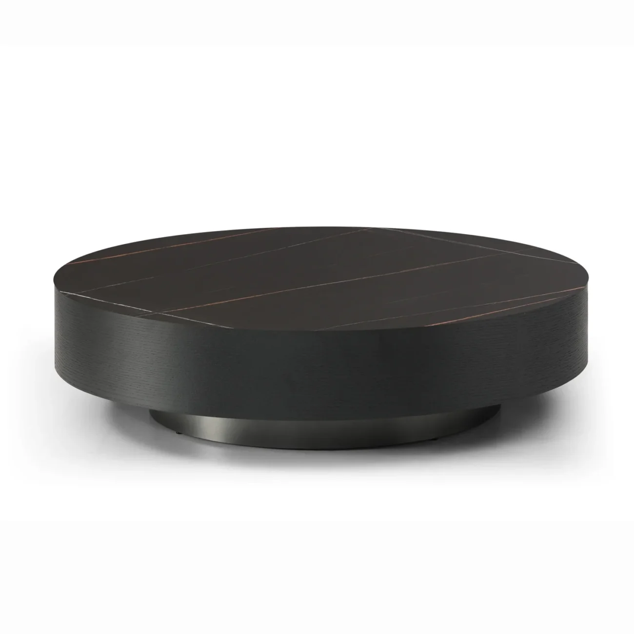 Coin Coffee Table - Black Ceramic Marble Coin Coffee Table - Black Ceramic Marble
