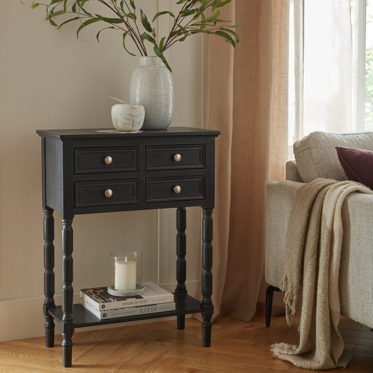 Contour Collection 4 Drawer Side Table Contour Collection 4 Drawer Side Table