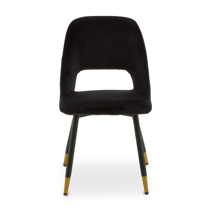 Crestfield Black Velvet Dining Chair Crestfield Black Velvet Dining Chair