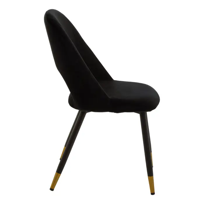 Crestfield Black Velvet Dining Chair Crestfield Black Velvet Dining Chair2