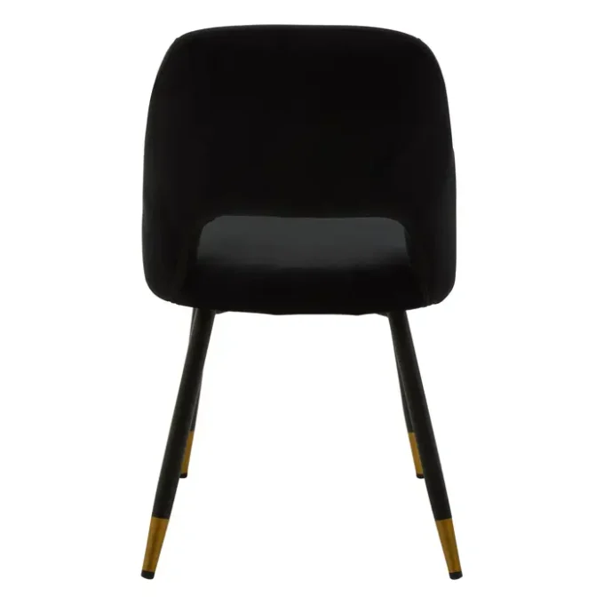 Crestfield Black Velvet Dining Chair3