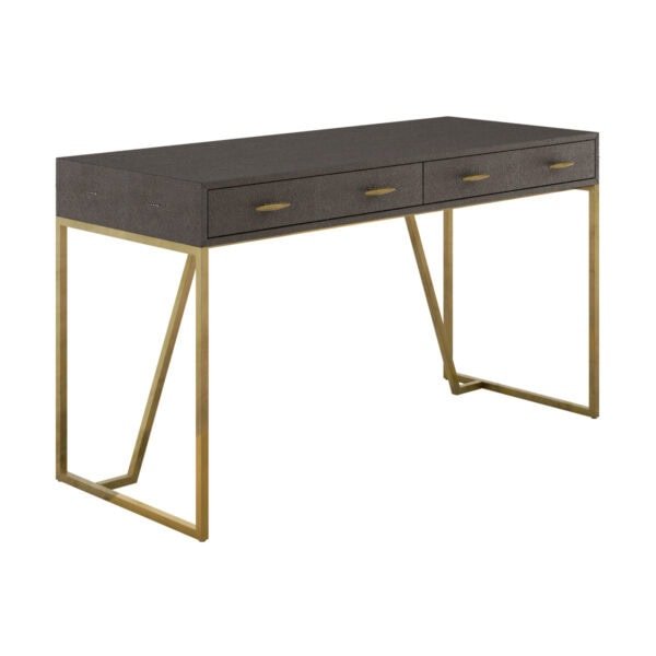 Hampton Desk | Brown Shagreen - Image 3