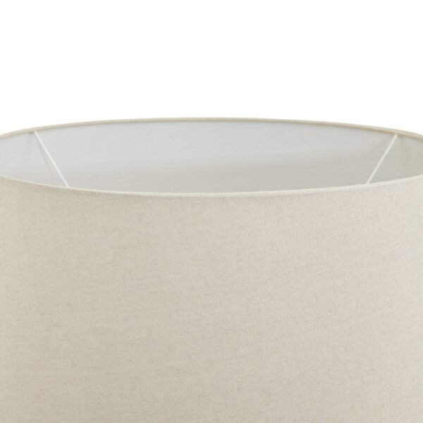 Darcy Antique White Pillar Table Lamp With Linen Shade