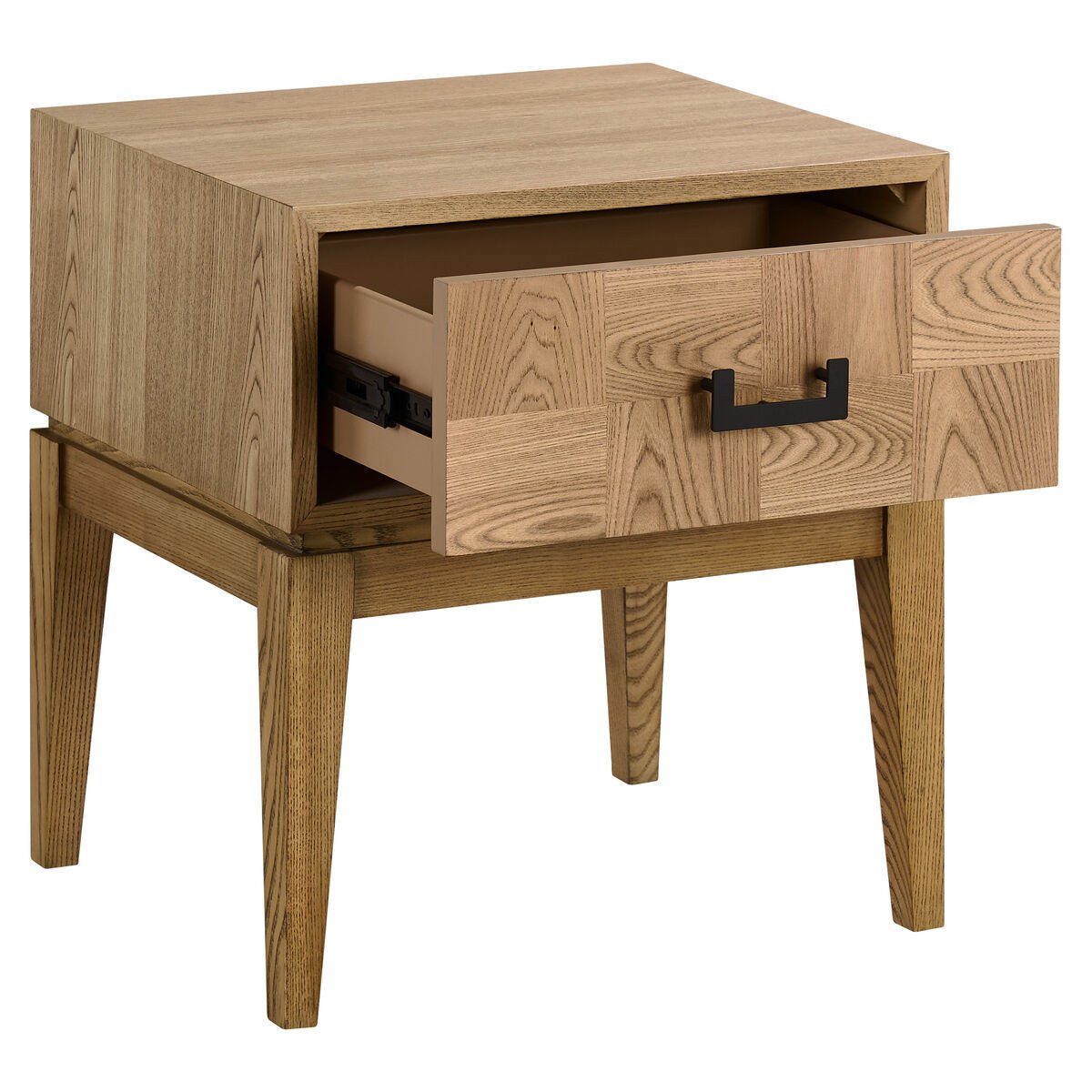Davero Natural One Drawer Side Table Davero Natural One Drawer Side Table