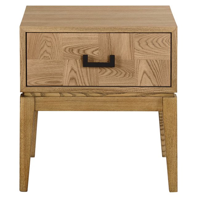Davero Natural One Drawer Side Table Davero Natural One Drawer Side Table